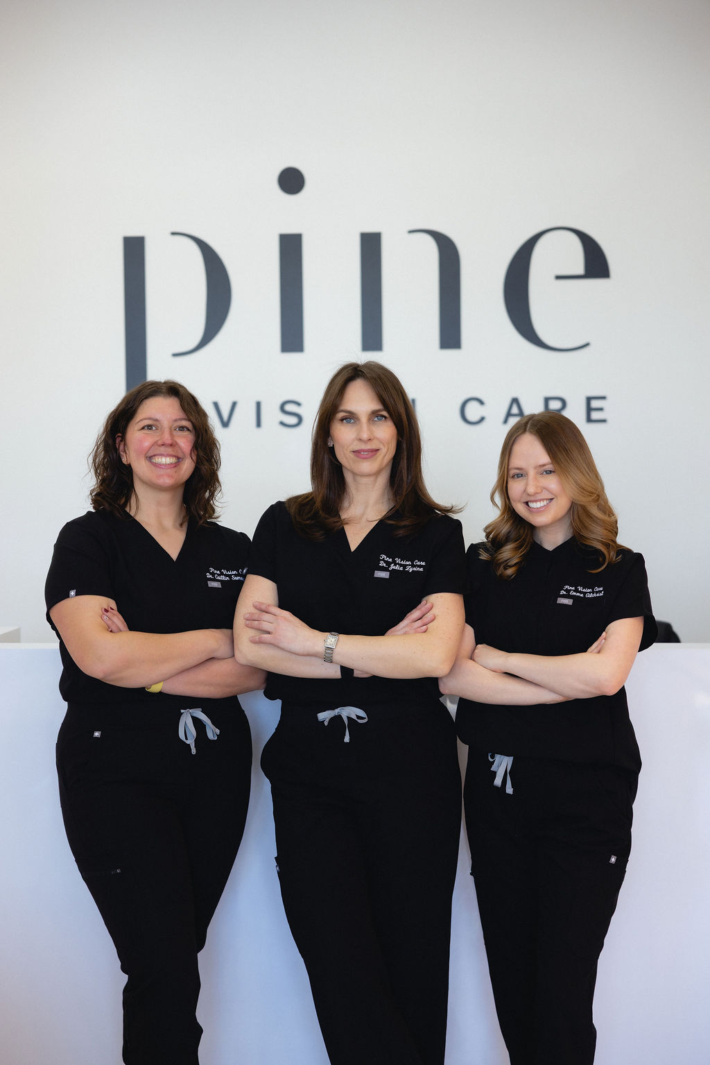 Pine Vision Care doctor at desk
