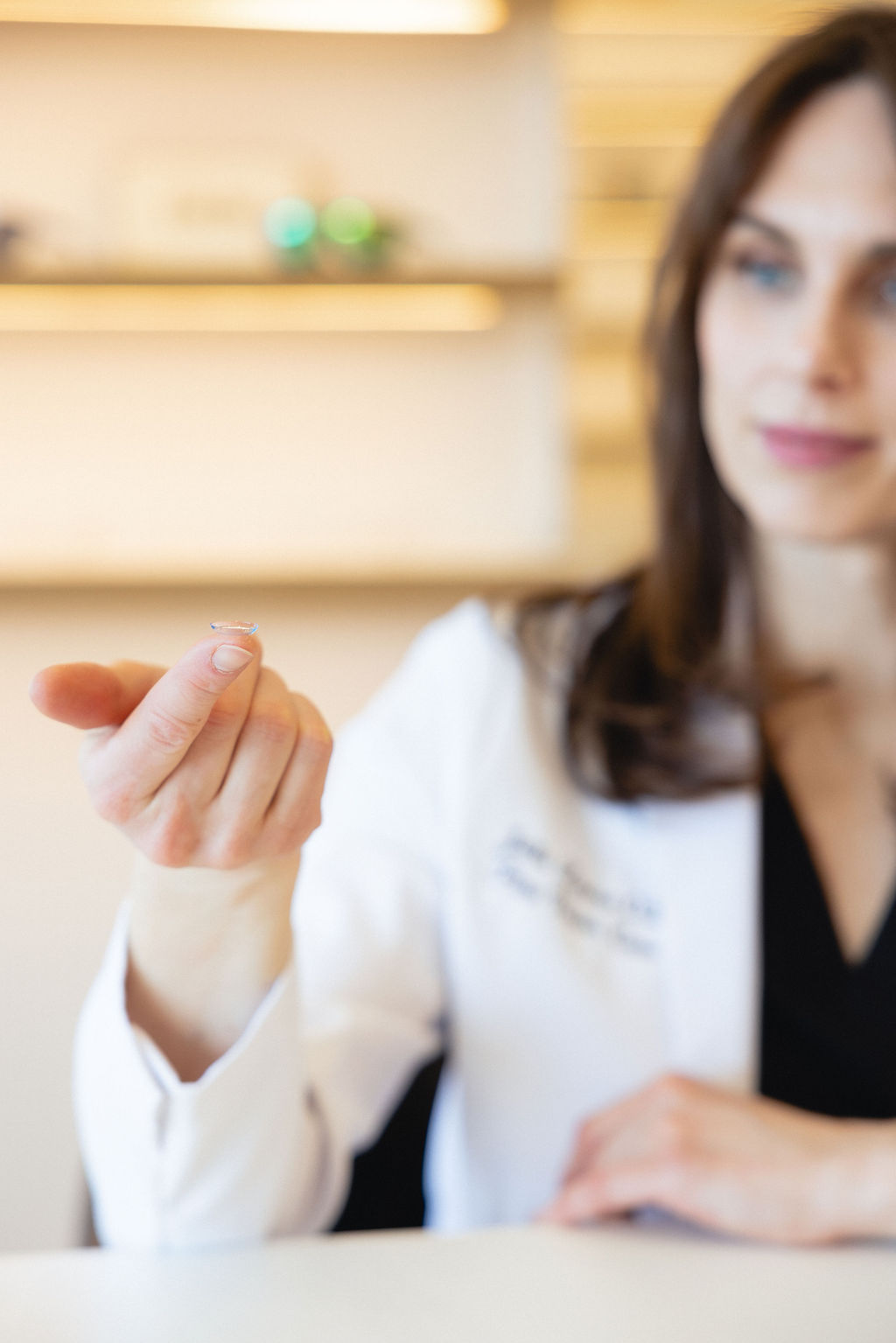 Contact lens fitting at Pine Vision Care